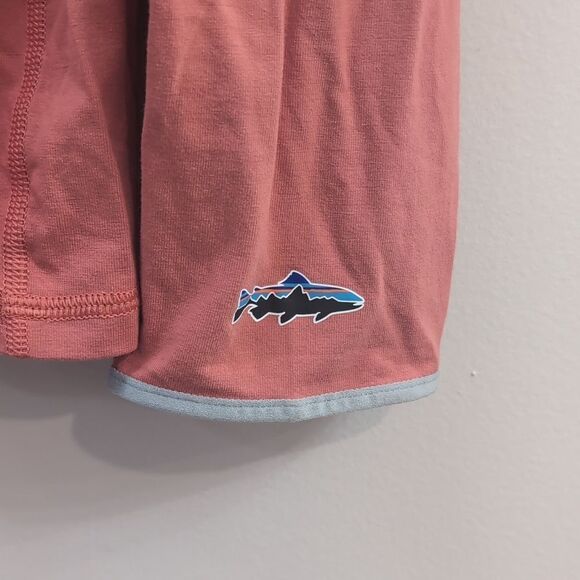 Patagonia "Bighorn Angler" Orange Lightweight Fishing Hoodie Sz L - Picture 4 of 7